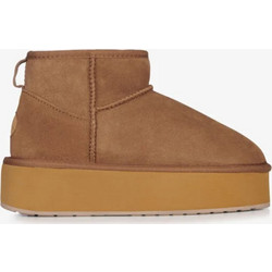Emu Γυναικεία Μποτάκια Πλατφόρμα Suede Ταμπά με Γούνα 13082