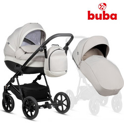 Buba Zaza 2 Καρότσι Μωρού 2 σε 1 Warm Grey