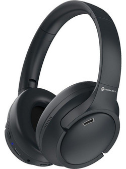 Forcell F-Audio Vibe ANC Ασύρματα Bluetooth Ακουστικά Over Ear με Noise Cancelling Μαύρα