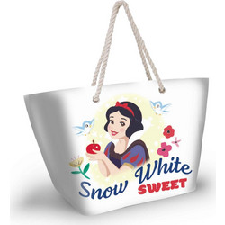 Cerda Snow White Υφασμάτινη Τσάντα Θαλάσσης Ώμου Λευκή 07053