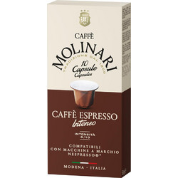 Caffe Molinari Κάψουλες Espresso Tradizione Intenso Συμβατές με Μηχανή Nespresso 10τμχ