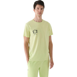 4F Ανδρικό Αθλητικό T-Shirt Lime 4FRAW24TTSHM2305-45S