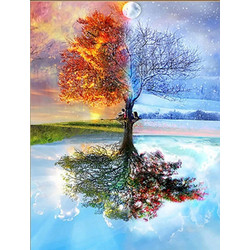 Magic Tree Καμβάς Diamond Painting Kit 30x40cm 5D-N065