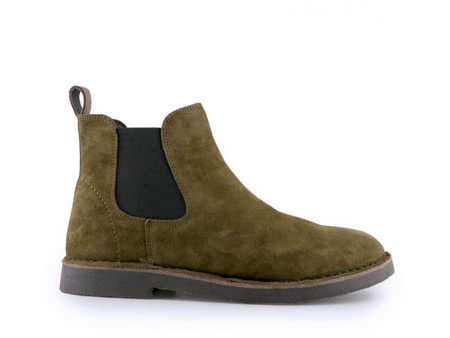 Canguro Ανδρικά Chelsea Μποτάκια Suede Χακί A691
