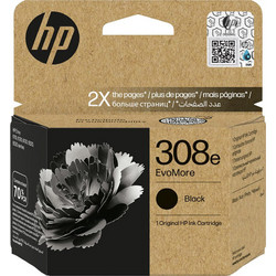 HP 308e EvoMore Black Μελάνι Εκτυπωτή Inkjet 7FP22UE