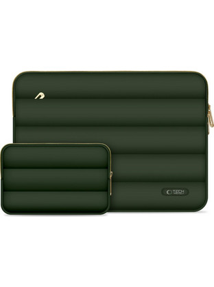 Tech-Protect Puffy Θήκη Laptop 16" Army Green + Accessory Bag