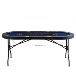 Vevor Τραπέζι Poker 8 Ατόμων με Ποτηροθήκες 183x82x72cm SUS-7232