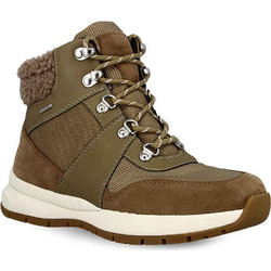 Geox Γυναικεία Μποτάκια Χιονιού Suede Χακί Αδιάβροχα με Γούνα D26BEA01122C3C5Z