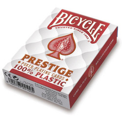 Bicycle Prestige Jumbo Τράπουλα Πλαστική Κόκκινη F44100