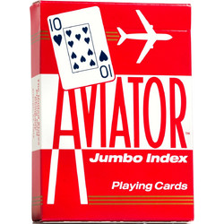 Aviator Τράπουλα Χάρτινη Κόκκινη 1000906ΚΟΚΚΙΝΟ