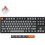 Keychron K8 Max QMK Aluminum Ασύρματο Μηχανικό Gaming Πληκτρολόγιο TenKeyLess με Keychron Super Red Διακόπτες RGB Black