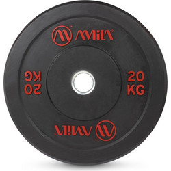 Amila Black R Slim Δίσκος Ολυμπιακού Τύπου Bumper 20kg Φ50mm