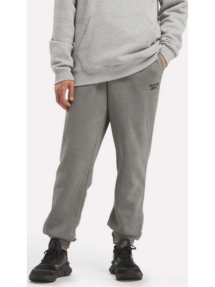 Reebok Ανδρικό Παντελόνι Φόρμας με Λάστιχο Γκρι 100205486