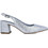 Menbur Γόβες Slingback με Χοντρό Χαμηλό Τακούνι & Στρας Ασημί 25208