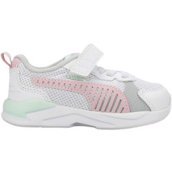 Puma X-RAY 3 LITE Παιδικά Αθλητικά Παπούτσια για Τρέξιμο Λευκά Nude Πράσινο Mint 401495-04