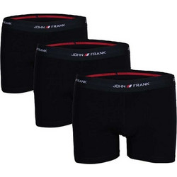 John Frank Basics Ανδρικά Μποξεράκια Σετ 3Pack Μαύρα JF3B10