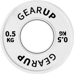 GearUp Δίσκος Ολυμπιακού Τύπου Rubber Cover 0.5kg Φ50mm