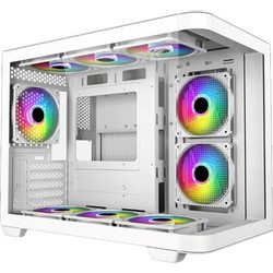 Armaggeddon Aquaron X-curve 285 White Micro Tower Κουτί Υπολογιστή με Πλαϊνό Παράθυρο