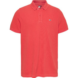 Tommy Hilfiger Ανδρική Μπλούζα Polo Κοντομάνικη Κοραλί DM0DM20226-SN6