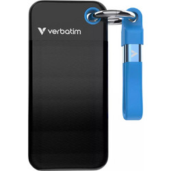 Verbatim Pocket 1TB Εξωτερικός Σκληρός Δίσκος SSD 2.5" USB 3.2 USB-C Black Blue