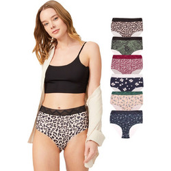 Cottonhill Ψηλόμεσα Γυναικεία Slip Χωρίς Ραφές Πολύχρωμα Multipack CH4039B