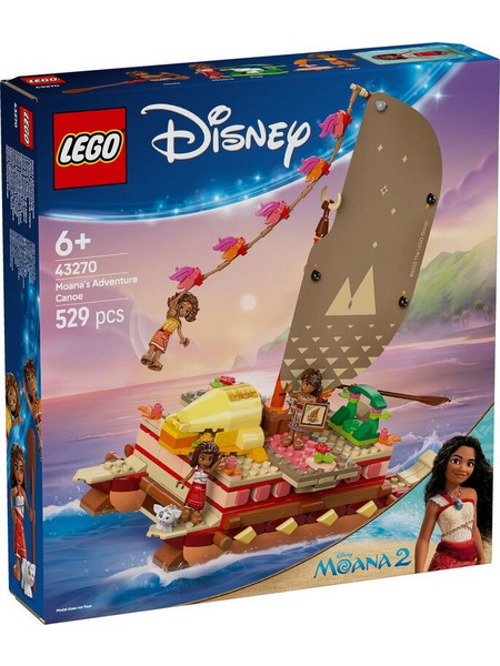 Lego Disney Moana's Adventure Canoe για 6+ Ετών 43270