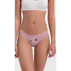 Donella Βαμβακερό Γυναικείο String Ροζ 24470-3