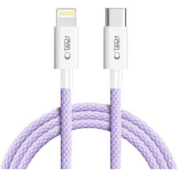 Tech-Protect Ultraboost Lite Braided USB-C to Lightning Cable 27W 2m Purple 5906302380961