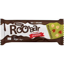 Roobar Plant Protein Bar Chocolate & Hazelnuts 40gr