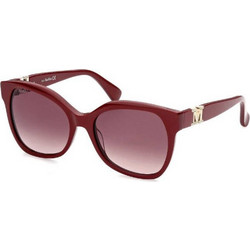 Max & Co MM0014 66F Γυναικεία Γυαλιά Ηλίου Τετράγωνα Κοκάλινα Μπορντό με Καφέ Degradee Φακό