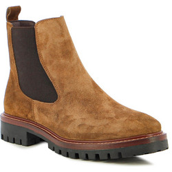 Alpe Γυναικεία Μποτάκια Chelsea Suede Ταμπά με Χοντρό Χαμηλό Τακούνι 2609-11