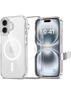 Tech-Protect Flexair Hybrid CC MagSafe Back Cover Clear (iPhone 16)