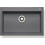 Pyramis Pyragranite Istros Ένθετος Νεροχύτης Γρανίτη Ματ Iron Grey 76x50cm 070046011