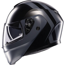 AGV Streetmodular Resia Mat Black Grey Κράνος Μηχανής Flip-Up 1500gr