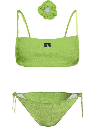 Calvin Klein Bikini Set Μπουστάκι Πράσινο KW0KW02395-KW0KW02398-LKQ