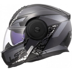 LS2 FF902 Scope II Oxyd Gloss Black Titanium Κράνος Μηχανής Flip-Up 1750gr