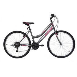 Alpina Alpha S 2024 Παιδικό Mountain Bike 24" με 21 Ταχύτητες Ανθρακί Ροζ