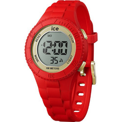 Ice Watch Ψηφιακό Ανδρικό Ρολόι με Κόκκινο Καουτσούκ Λουράκι 021620