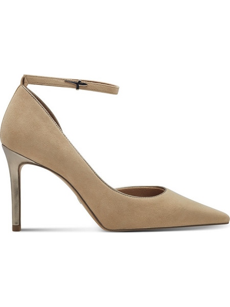 Tamaris Γόβες Suede με Τακούνι Στιλέτο με Λουράκι Μπεζ 1-22438-44-435
