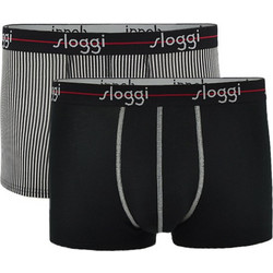 Sloggi Start Ανδρικά Μποξεράκια Σετ 2Pack Μαύρα 10050545-M006