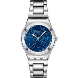 Swatch Petal Γυναικείο Ρολόι με Ασημί Μεταλλικό Μπρασελέ YLS235G