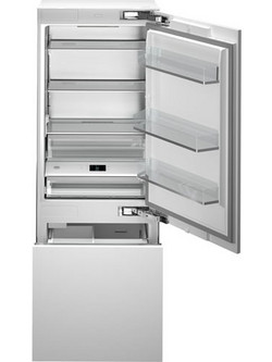 Bertazzoni RBM75S5FPNS Εντοιχιζόμενος Ψυγειοκαταψύκτης 449lt Full No Frost Υ212.3xΠ75.6xΒ59.2cm Inox