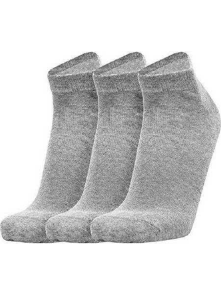X-Code Βαμβακερές Ανδρικές Κάλτσες Κοντές Γκρι 3Pack 04684