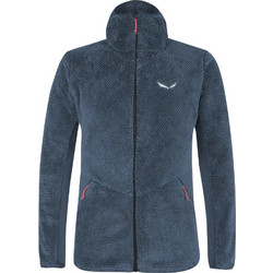 Salewa Ανδρική Ζακέτα Fleece με Κουκούλα και Φερμουάρ Πετρόλ 27918-8100