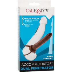 CalExotics Dual Penetrator Ρεαλιστικό Dildo 13.3cm Καφέ