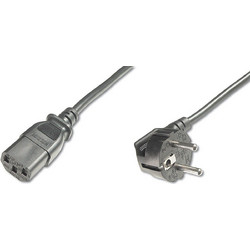 Digitus AK-440100-050-S Καλώδιο Τροφοδοσίας Schuko to IEC C13 1.8m