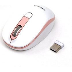 Omega OMO220WP Ασύρματο Ποντίκι White Pink