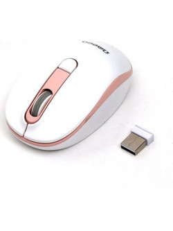 Omega OMO220WP Ασύρματο Ποντίκι White Pink