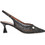 La Martina Γόβες Slingback Δερμάτινες με Λεπτό Ψηλό Τακούνι Μαύρες U494B10438M1