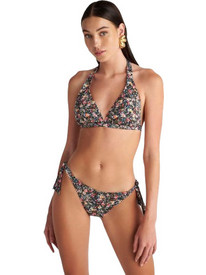 BLU4U Its Bitsy Flower Bikini Set Τριγωνάκι Floral Μαύρο Πολύχρωμο 25357706D-02